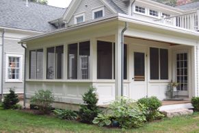 Photo of enclosed porch